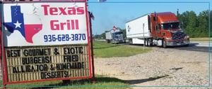 Driving truck through Texas